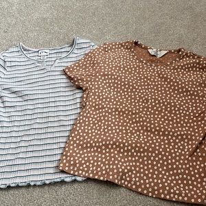 Girls t-shirt bundle. Size M (7/8). One target and one H&M
